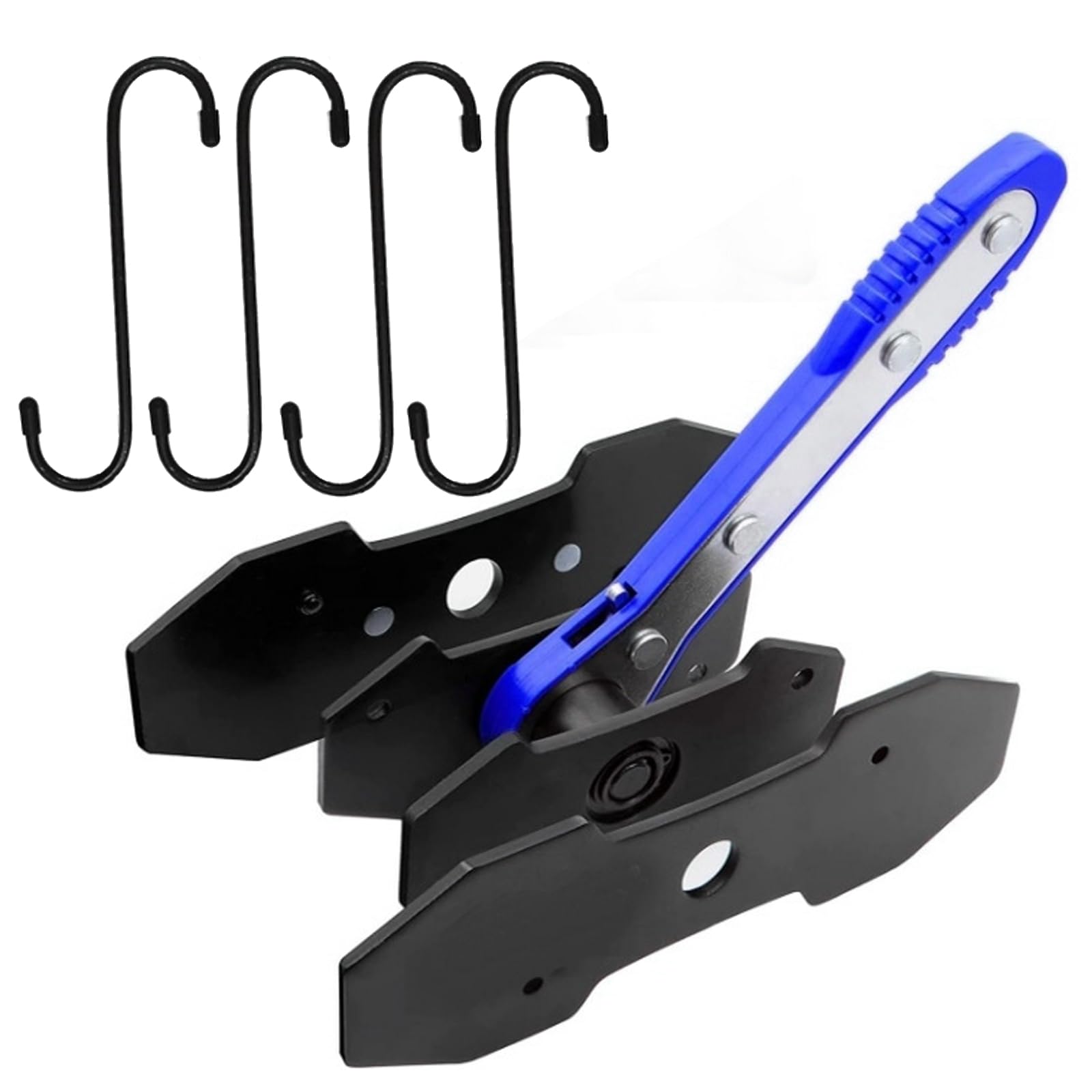 lcyen Bremsenrücksteller Bremskolbenrücksteller Bremsen Rückstellwerkzeug Bremssattelwerkzeug Ratschen Bremskolben-Rückstell-Werkzeug 4 Bremsbelag-Ersatzhaken und 2 Stahlplatten (A) von lcyen