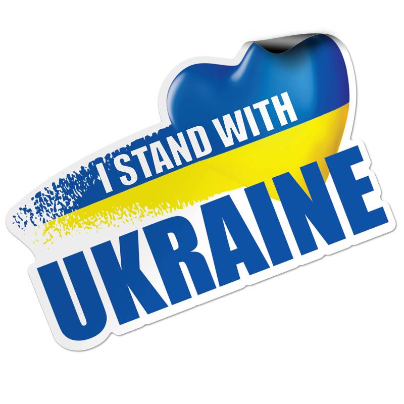 lepni.me Ich stehe mit Ukraine Magnetic Car | Tür | Kühlschrankaufkleber Ukrainische Flagge Magnet Aufkleber Herz Unterstützung Symbol von lepni.me