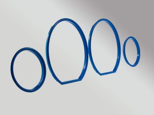 LETRONIX Blaue Tachoringe Tacho Ringe zum Clipsen geeignet für Fahrzeug E36 von letronix