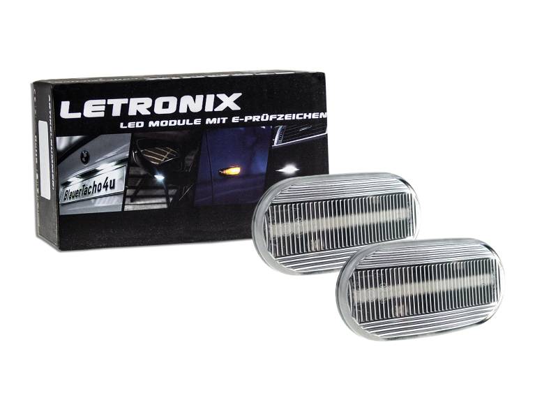 letronix LED Seitenblinker Blinker Module Klar Silber E-Prüfzeichen kompatibel mit: Jimny Typ FJ 2005-2018/Jimny Typ GJ ab 2018 von letronix