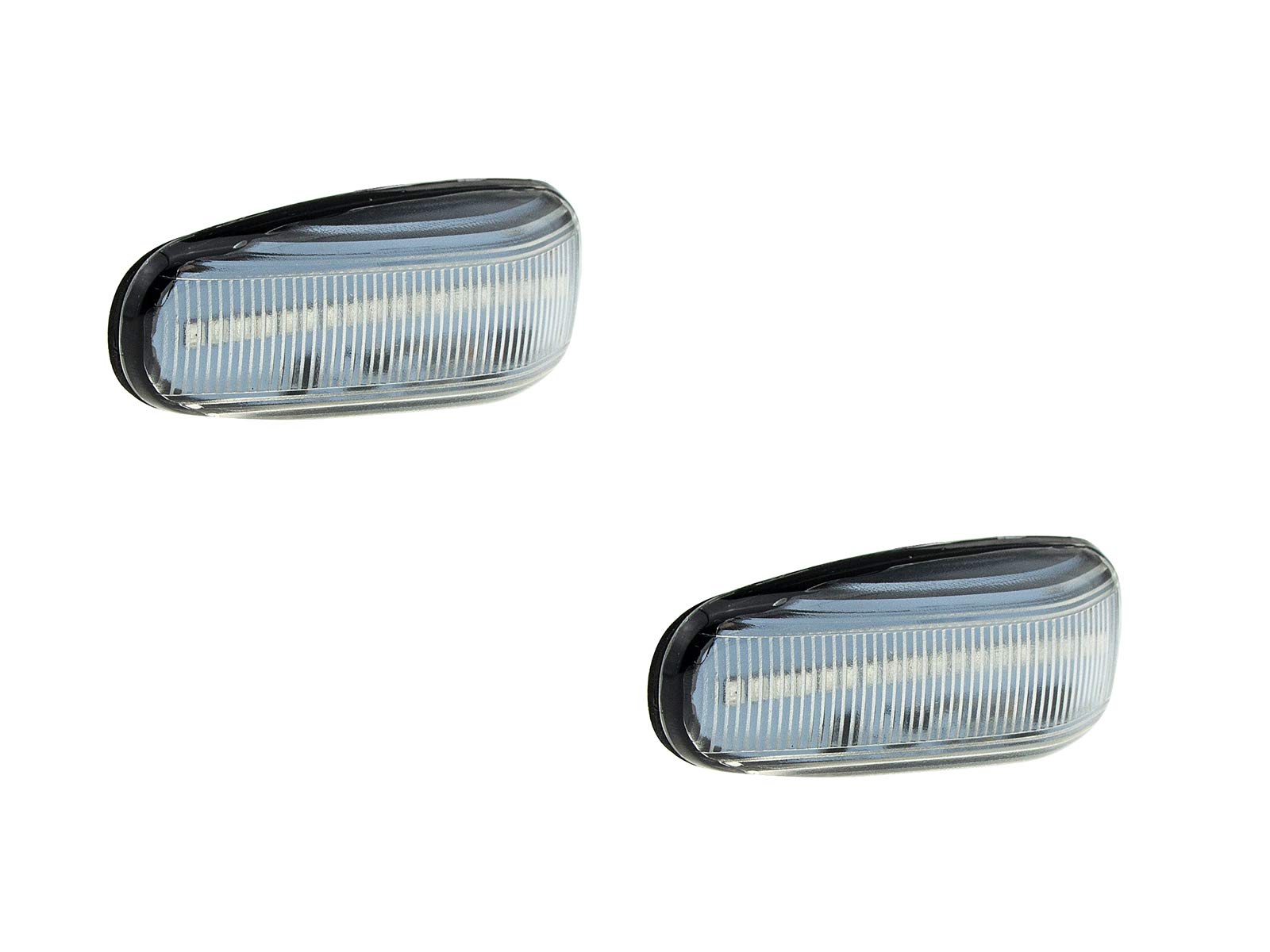 LETRONIX LED Seitenblinker Blinker Module Klar Silber geeignet für E-Klasse W210 1995-2002 mit E-Prüfzeichen von letronix