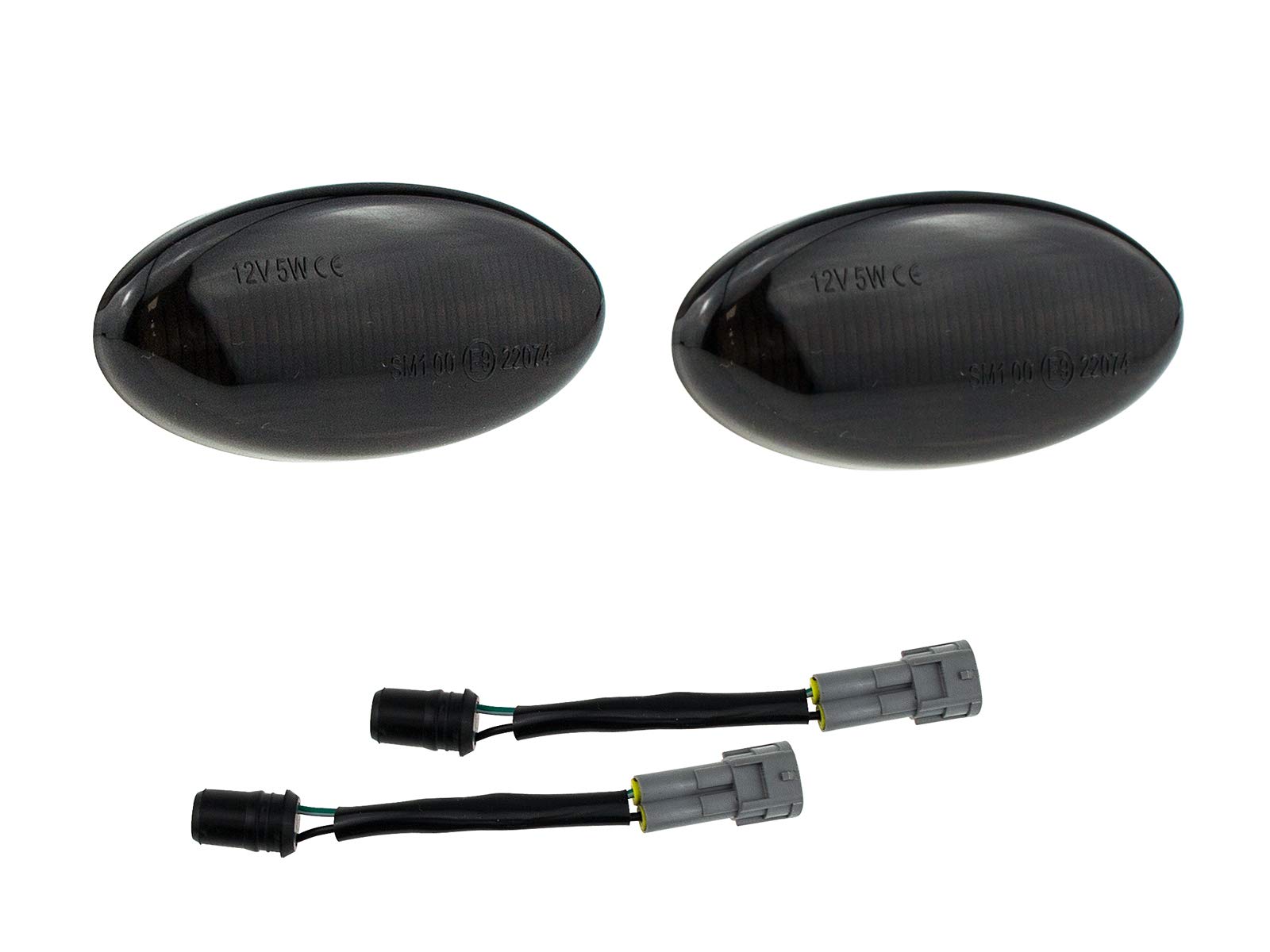 letronix LED Seitenblinker Blinker Module Smoke Schwarz geeignet für 2 Typ DE 2007-2014/3 Typ BK 2003-2009/5 Typ CR 2005-2010 / MPV 1999-2006 mit E-Prüfzeichen letronix LED Seitenblinker Blinker Module Smoke Schwarz geeignet für 2 Typ DE 2007-2014/3 Typ BK 2003-2009/5 Typ CR 2005-2010 / MPV 1999-2006 mit E-Prüfzeichen von letronix