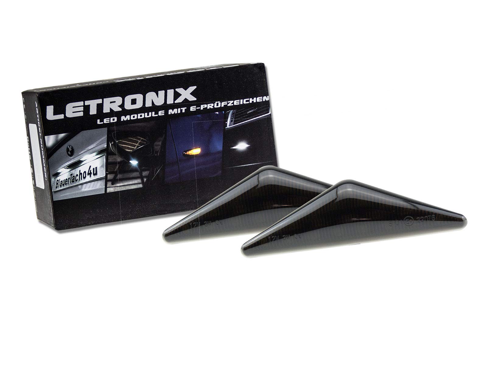 LETRONIX LED Seitenblinker Blinker Module Smoke Schwarz geeignet für Mondeo Typ B4Y / B5Y / BWY 2000-2007 und Focus MK1 1998-2004 mit E-Prüfzeichen LETRONIX LED Seitenblinker Blinker Module Smoke Schwarz geeignet für Mondeo Typ B4Y / B5Y / BWY 2000-2007 und Focus MK1 1998-2004 mit E-Prüfzeichen von letronix