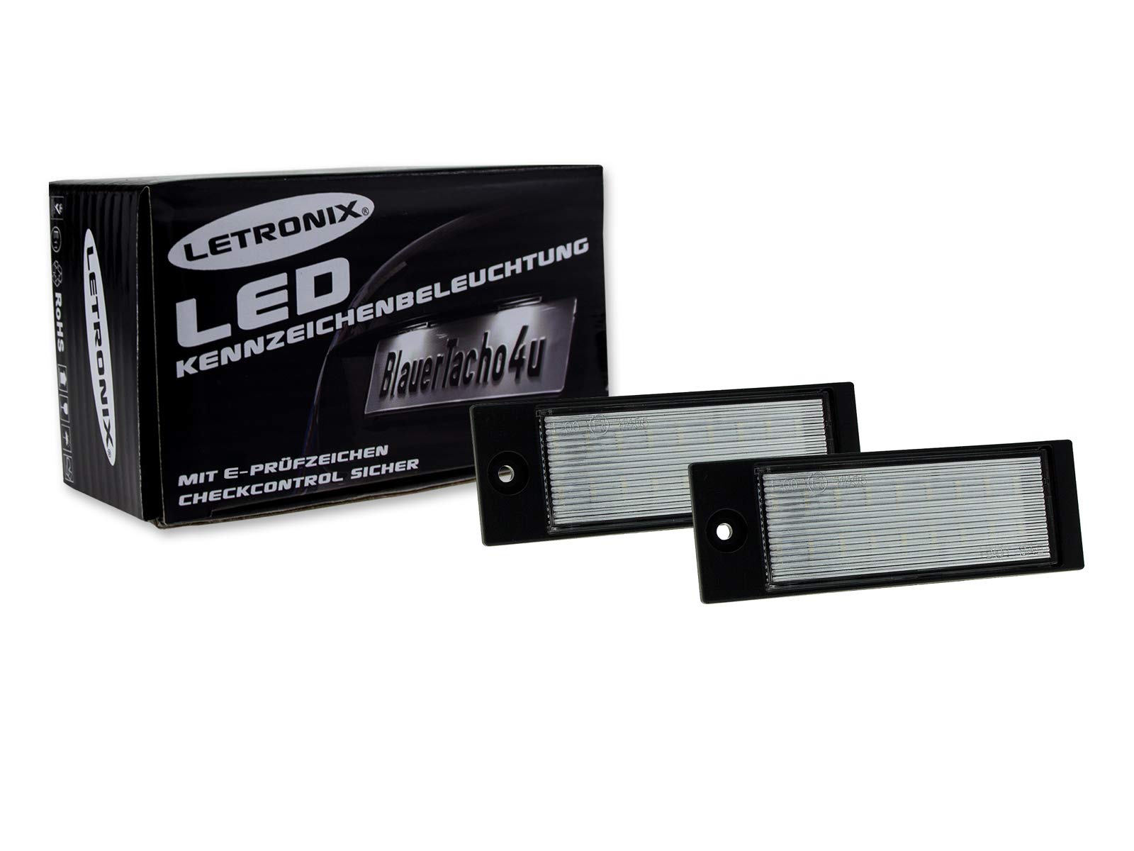 LETRONIX SMD LED Kennzeichenbeleuchtung Module geeignet für Tucson Vor-Facelift 2015-2018 / Ceed SW Typ CD ab 2018 / XCeed ab 2019 mit E-Prüfzeichen von letronix