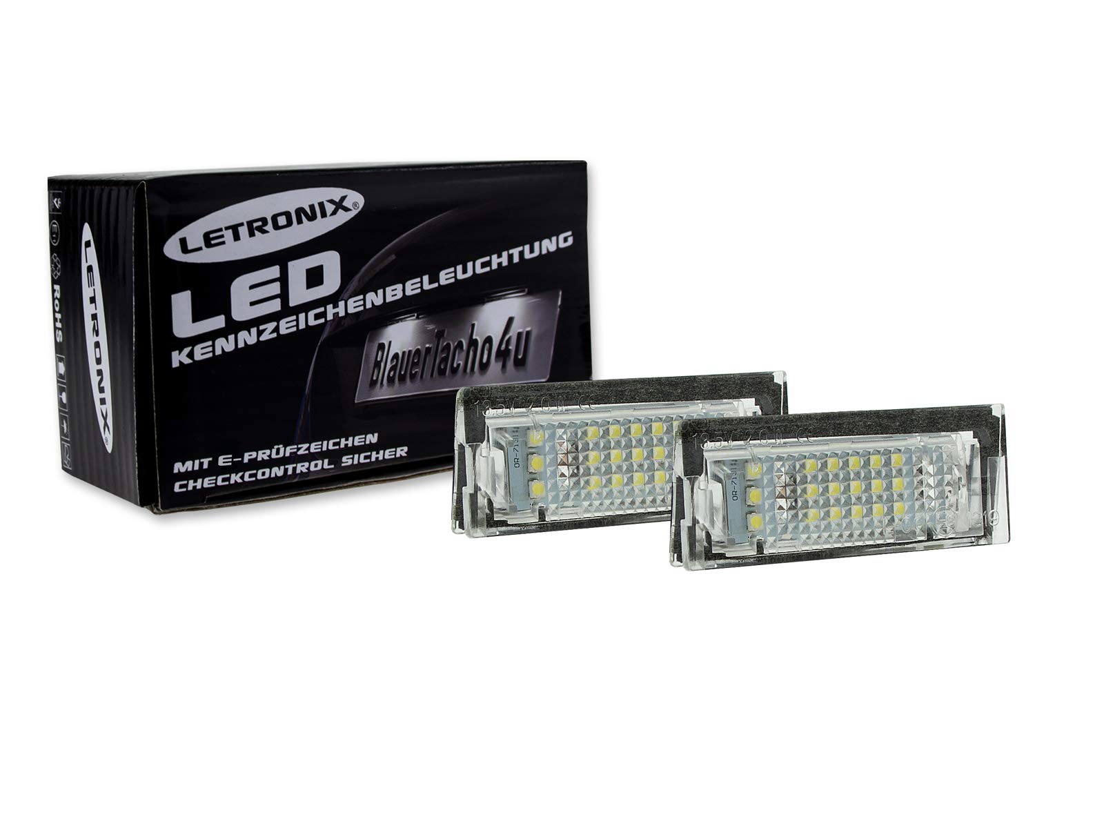 LETRONIX SMD LED Kennzeichenbeleuchtung Module geeignet für 5er E39 Touring 1996-2002 mit E-Prüfzeichen LETRONIX SMD LED Kennzeichenbeleuchtung Module geeignet für 5er E39 Touring 1996-2002 mit E-Prüfzeichen von letronix