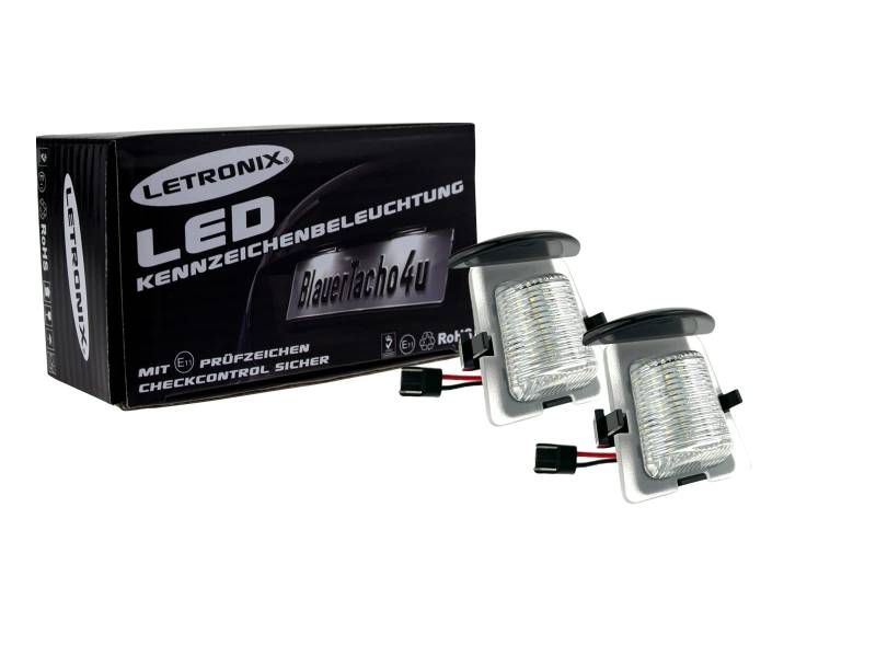 LETRONIX SMD LED Kennzeichenbeleuchtung Module geeignet für Wrangler Typ JK 2007-2018 mit E-Prüfzeichen von letronix