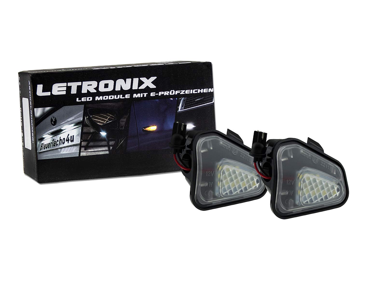 LETRONIX SMD LED Umfeldbeleuchtung Ausstiegsbeleuchtung Module Kompatibel mit: CC 2012-2016 / EOS vor Facelift 2009-2011 / Passat B7 Typ 3C 2010-2014 / Passat CC 2008-2012 / Scirocco Typ 13 2008-2017 von letronix