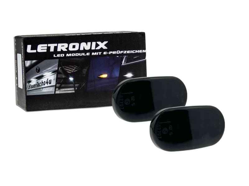 letronix LED Seitenblinker Blinker Module Smoke Schwarz E-Prüfzeichen kompatibel mit: Jimny Typ FJ 2005-2018/Jimny Typ GJ ab 2018 von letronix