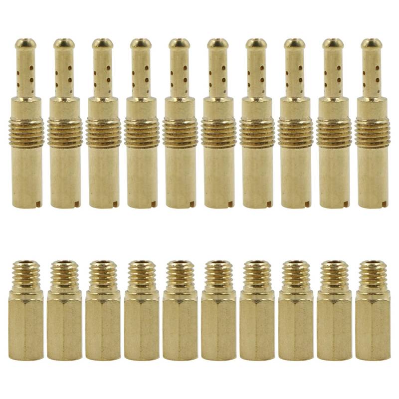 Vergaser Düse Hauptdüsen Kit Motorrad Teile Zubehör, 20 Teiliges Düsenset Hauptdüsenset Vergaser Haupt DüSen Kit Set Langsam/Pilotstrahl Metall Durable Automotorradpflege für PWK für OKO CVK Keihin von leyomgamz