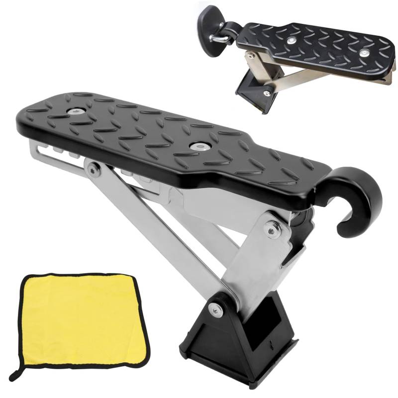 Auto Türstufe, klappbarer Autotür Pedal Trittbretter mit Pufferkissen, Autotür Trittstufe für Auto Jeep SUV LKW, Einfacher Zugang Zum Dach Tritthilfe von liangren