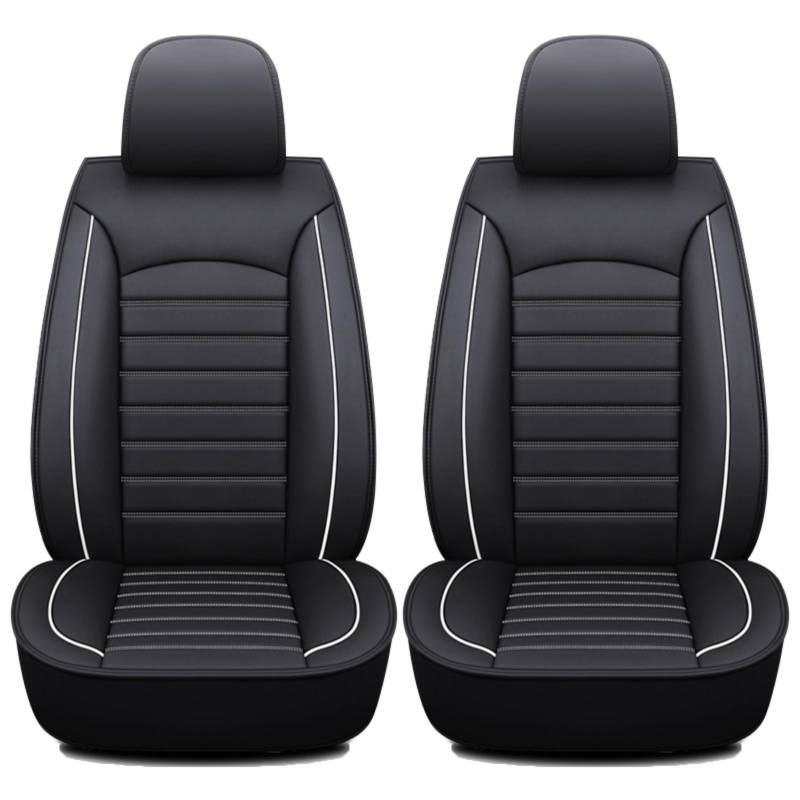 lioidres 2 Stück Auto-Sitzbezug, für Citroen Jumpy 2010-2025 Abnehmbarer Sitzbezug Leder verschleißfest und staubdicht, A Black White von lioidres