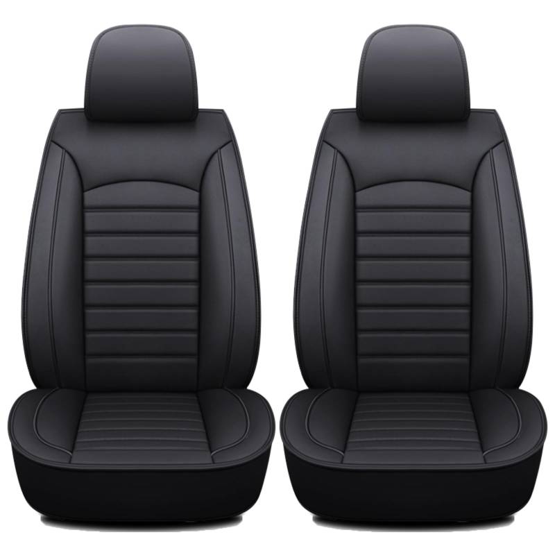 lioidres 2 Stück Auto-Sitzbezug, für Citroen Jumpy 2010-2025 Abnehmbarer Sitzbezug Leder verschleißfest und staubdicht, C Black von lioidres
