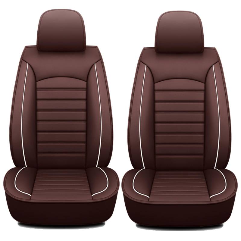 lioidres 2 Stück Auto-Sitzbezug, für Dacia Duster 1.6 Diesel 4x4 2010-2025 Abnehmbarer Sitzbezug Leder verschleißfest und staubdicht, D Brown von lioidres
