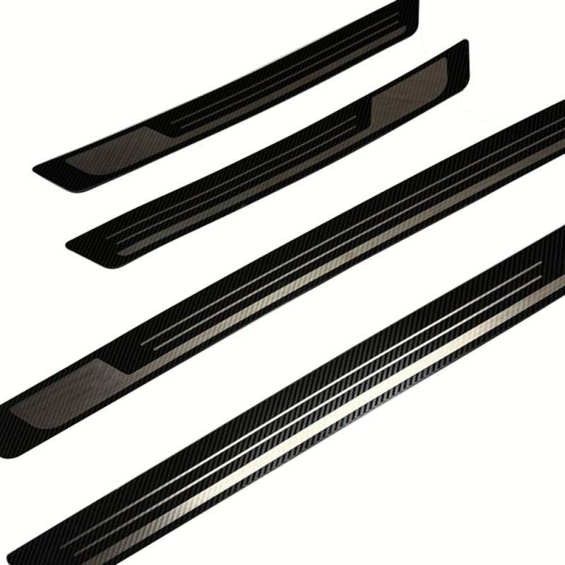 Auto Einstiegsleisten Schutz für Defender 2012-2020 2021 2022 2023,Türschweller Aufkleber Edelstahl,Kratzschutz Schutzleisten Dekorative Zierleisten Für Autotüren,C-Carbon Fiber von liuguoqiang