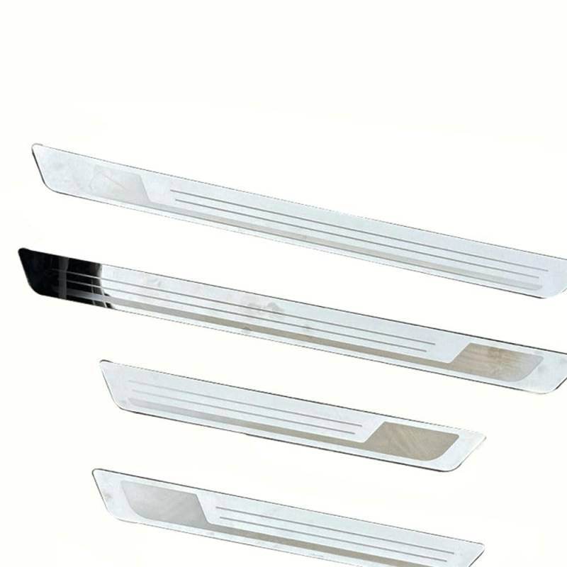 Auto Einstiegsleisten Schutz für FO-RD Focus 2006-2023 Hatchback,Türschweller Aufkleber Edelstahl,Kratzschutz Schutzleisten Dekorative Zierleisten Für Autotüren,B-Silver von liuguoqiang