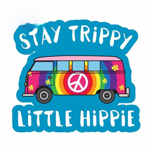 Auto-Aufkleber Persönlichkeit Hippie Bus Frieden Liebe Woodstock Leben Persönlichkeit Kreative Aufkleber Vinyl Auto Graffiti Aufkleber Dekoration für Auto (Farbe Name: H) von liuyonghong