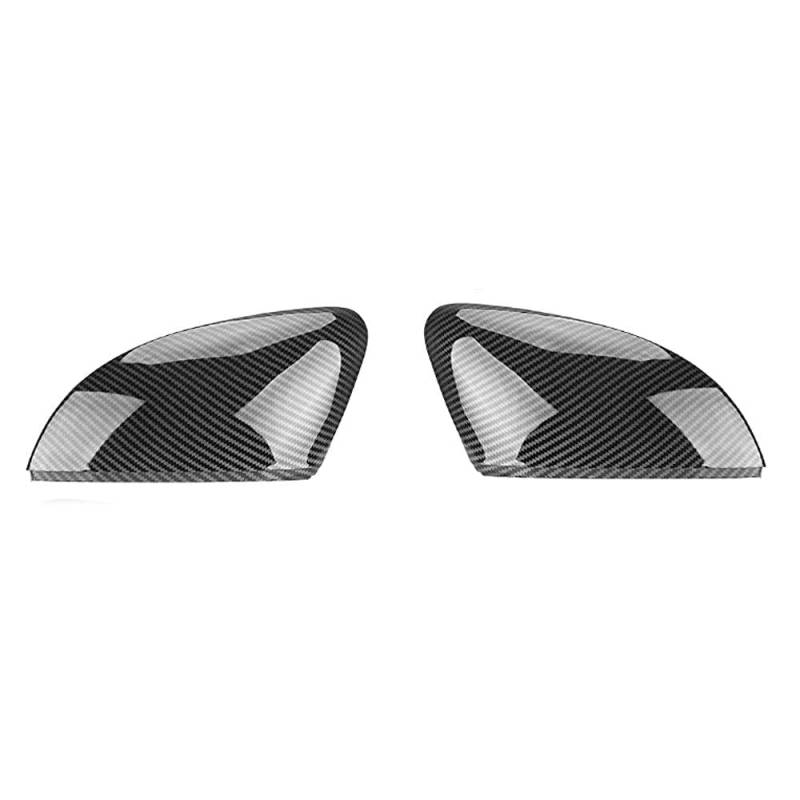 Passend für VW POLO MK5 6R 6C 2014-2017 Auto Neue Seitenflügelspiegelabdeckung Kappen Kohlefaser-Look Spiegelabdeckung Rückspiegelabdeckung-Carbon_Faser von liuzz