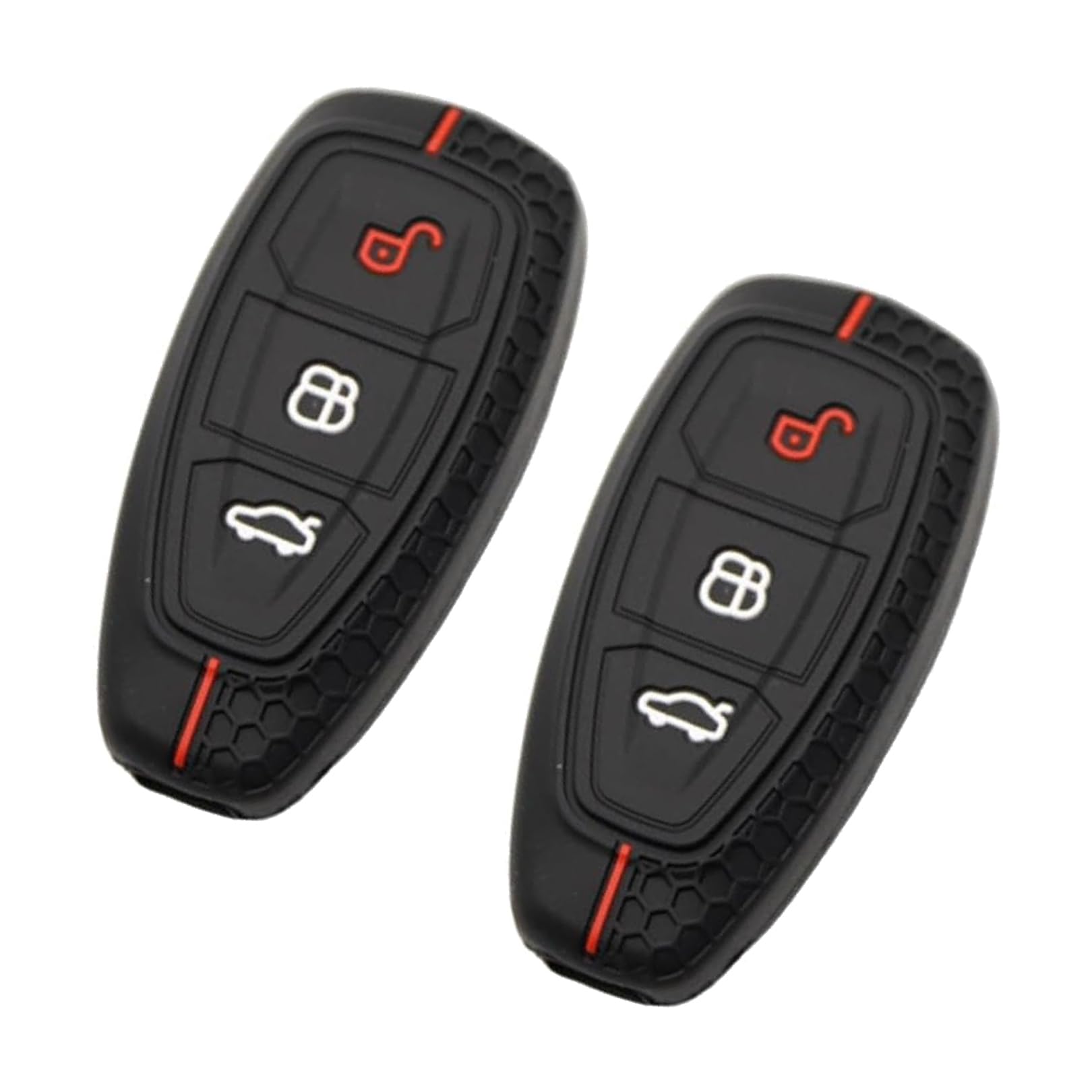 2 Stück Autoschlüssel Hülle Kompatibel mit Ford 3-Tasten Autoschlüssel,Silikon Schlüsselhülle Auto Schutzhülle für Ford Fiesta Zubehör Silikon Cover Autoschlüssel Hülle Schutzhülle für Ford Mondeo 2 Stück Autoschlüssel Hülle Kompatibel mit Ford 3-Tasten Autoschlüssel,Silikon Schlüsselhülle Auto Schutzhülle für Ford Fiesta Zubehör Silikon Cover Autoschlüssel Hülle Schutzhülle für Ford Mondeo von lokxmve
