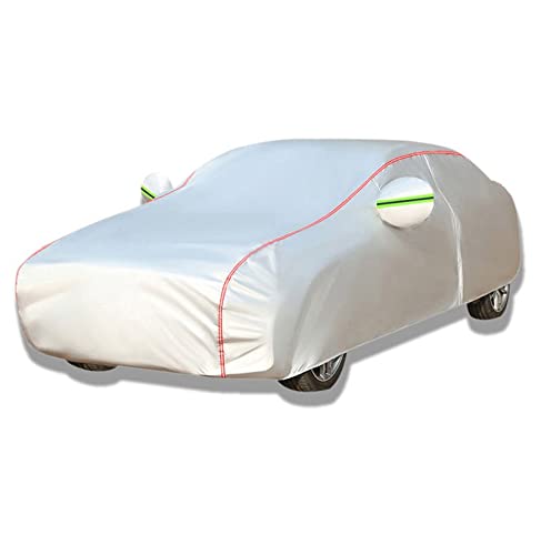 Hagelschutzplane Auto Hagelschutz Auto für Skoda Karoq, Baumwollfutter, Frostschutz, mit verlängerten reflektierenden Streifen, Nachtsicherheit, Indoor und Outdoor 5 Farben(Color:Silver,Size:Karoq) von lpzsmd