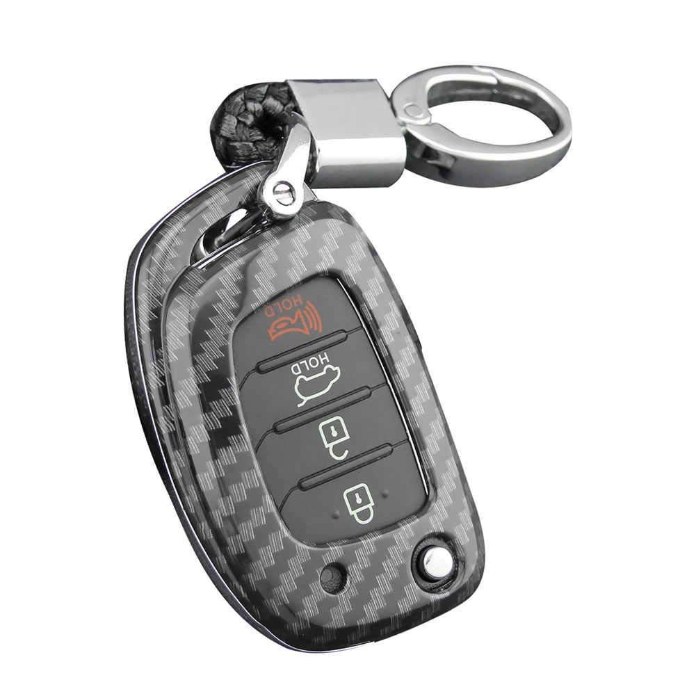 luckything Schlüssel Hülle Für Auto Schlüssel ABS-Hartschale Cover, Auto Funkschlüssel Halter Schlüssel Kasten,Schutzhülle Schlüsselhülle Cover Für Für Hyundai Sonata 2015-2019 Tucson Elantra von luckything