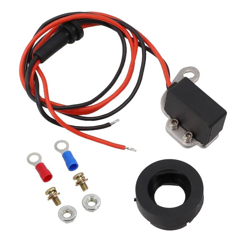 1281 Zündung Umbausatz, 8 Zylinder Elektronisches Modul Elektronisches Zündung Umbausatz Ersatz für Pertronix Fit für Ford 1957-1974 260 289 302 351 352 390 427 V8 von luolety