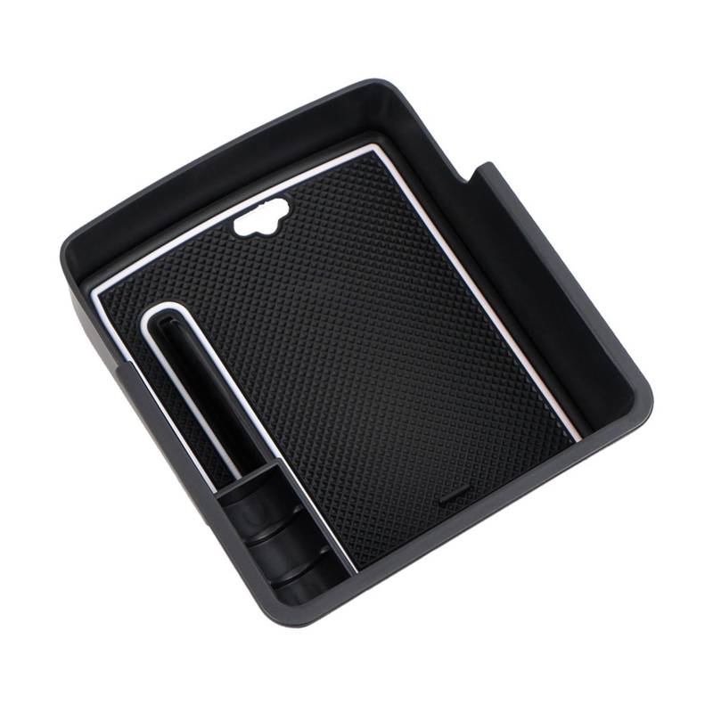 Auto Armlehne Box Auto-Mittelarmlehne Aufbewahrungsbox Halter für Kia XCeed Ceed GT 2018-2021 Center Console Organizer Aufräumen Zubehör(Weiß) von luoliang