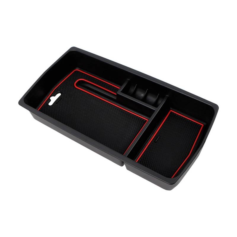 Auto Armlehne Box Auto-Mittelarmlehne-Aufbewahrungsbox-Halter für Peugeot 3008 3008GT 5008 2017-2020 Center Console Organizer Aufräumen Zubehör(Rot) von luoliang