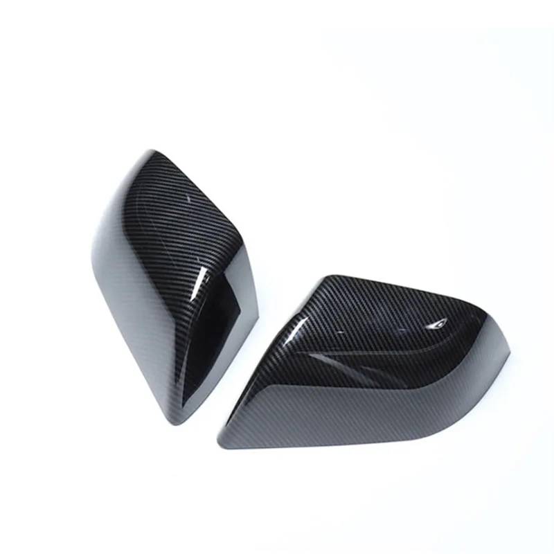 Kfz-Rückspiegelgehäuse 1 Paar Carbon Fiber Auto Rückspiegel Tür Außenspiegel Seitenspiegel Abdeckkappen Shell Case für Tesla für Modell 3 für Modell Y(Carbon fiber pattern) von luoliang