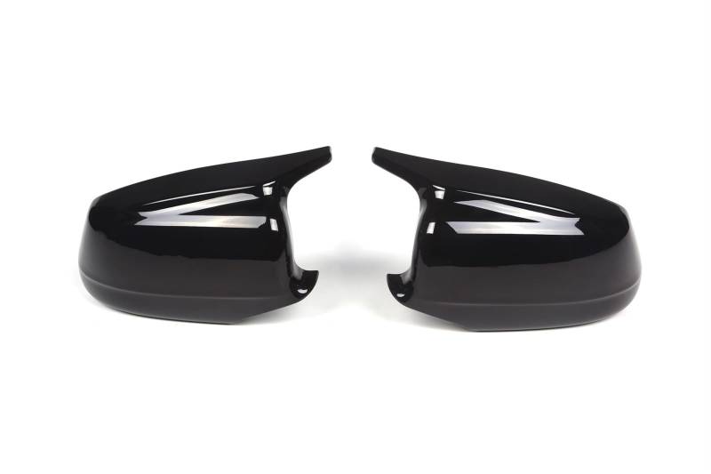 Kfz-Rückspiegelgehäuse Für BMW 5 Series F10 F11 Pre-LCI 2010-2013 Oxhorn Style, Schwarz Glänzender Kunststoff, Seitentür-Außenspiegel-Gehäuseabdeckungen von luoliang
