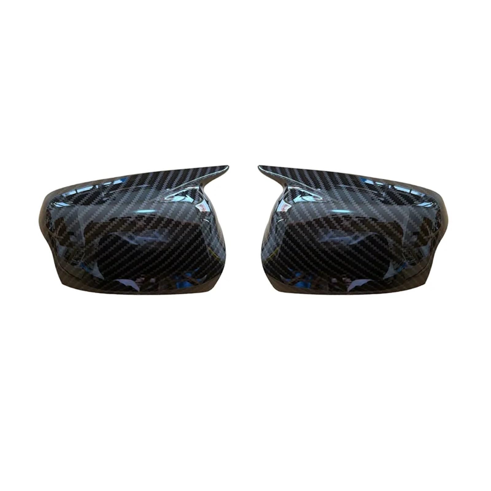 Kfz-Rückspiegelgehäuse Für Ford Für Focus MK2 2005-2008 Auto Rückspiegel Seitenspiegel Abdeckkappe Aufkleber Außentür Rückansicht Fall Trim Carbon Fiber Auto(With Light Carbon) von luoliang