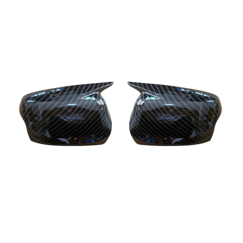 Kfz-Rückspiegelgehäuse Für Ford Für Focus MK2 2005-2008 Auto Rückspiegel Seitenspiegel Abdeckkappe Aufkleber Außentür Rückansicht Fall Trim Carbon Fiber Auto(With Light Carbon) von luoliang