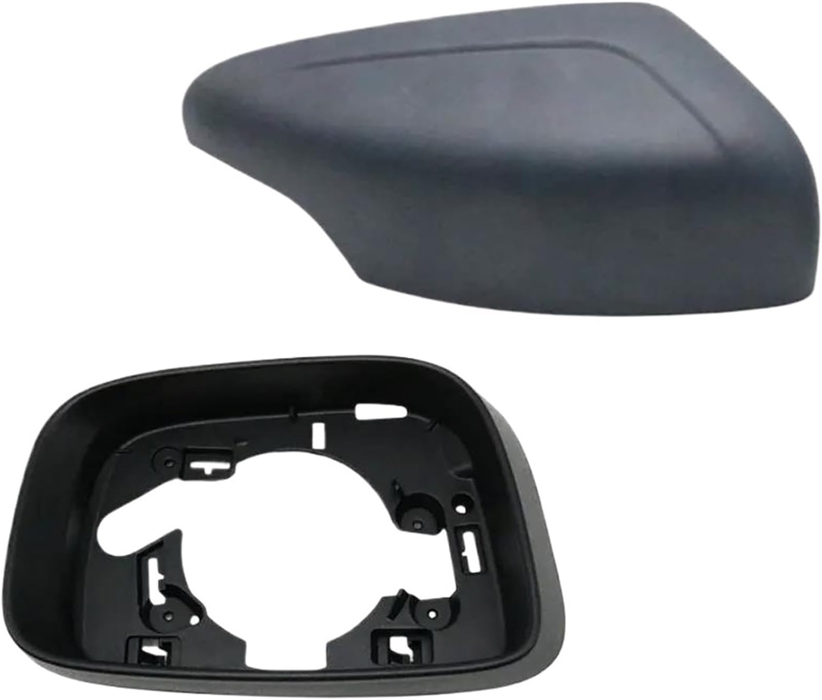 Kfz-Rückspiegelgehäuse Rückspiegelschalen, unlackiert, weiß, für außen, links und rechts, Spiegelabdeckkappe, Rahmenverkleidung, Gehäuse für Volvo XC60 2009–2013(Unpainted) von luoliang