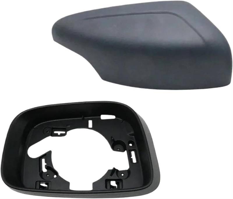 Kfz-Rückspiegelgehäuse Rückspiegelschalen, unlackiert, weiß, für außen, links und rechts, Spiegelabdeckkappe, Rahmenverkleidung, Gehäuse für Volvo XC60 2009–2013(Unpainted) von luoliang