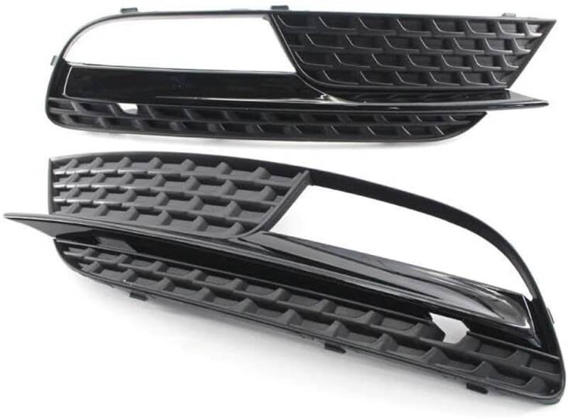 Kühlergrill für Nebelscheinwerfer 2Pcs Auto Front Stoßstange Nebel Licht Lampe Kühlergrill Grill Abdeckung Für A5 2012-2016 8T0807681H(1 Pair) von luoliang