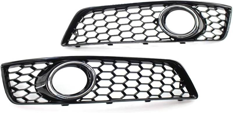 Kühlergrill für Nebelscheinwerfer Auto Front Nebel Licht Abdeckung Für A3 8P Links + Rechts Honeycomb Mesh von luoliang
