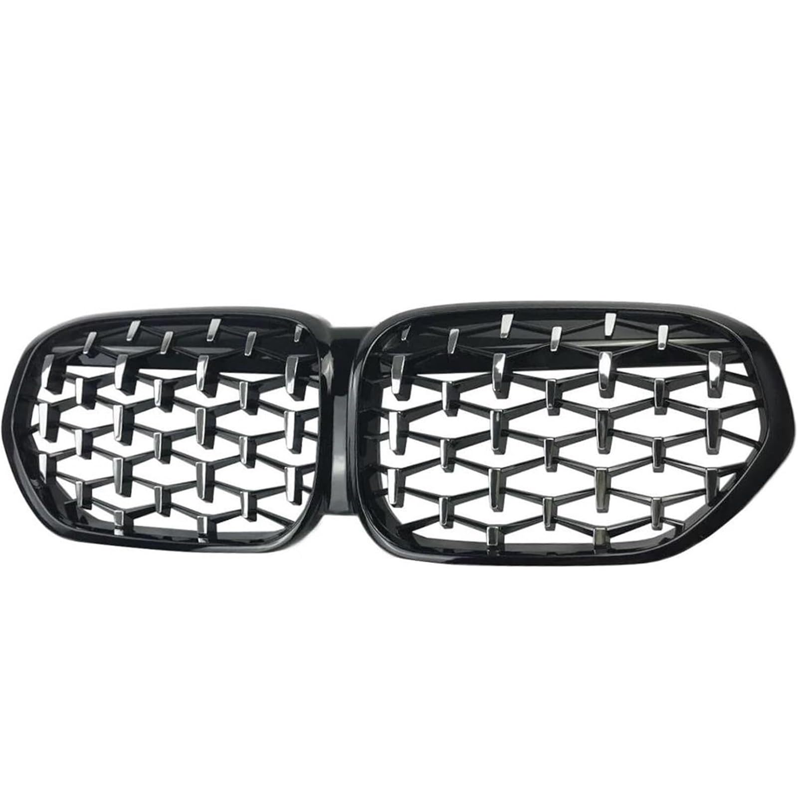 Kühlergrill für Nebelscheinwerfer Auto Front Niere Grill für BMW X1 F48 LCI 2020 2021 2022 Vorne Niere Stoßstange Grille Diamant(Black and Silver) von luoliang