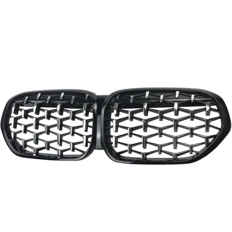 Kühlergrill für Nebelscheinwerfer Auto Front Niere Grill für BMW X1 F48 LCI 2020 2021 2022 Vorne Niere Stoßstange Grille Diamant(Black and Silver) von luoliang