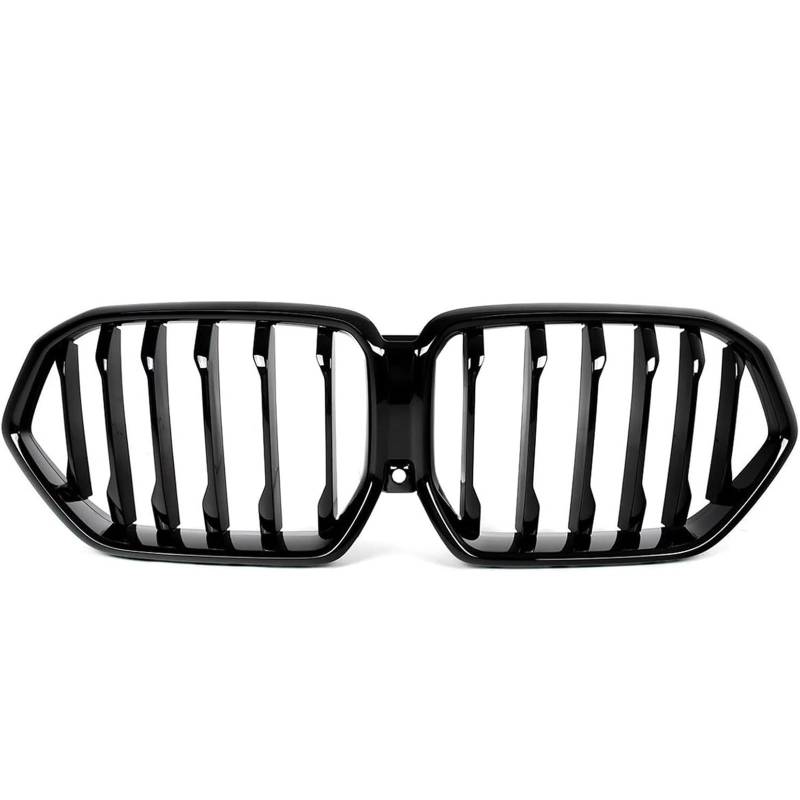 Kühlergrill für Nebelscheinwerfer Auto-Front-Nierengrill für BMW X6 G06 LCI 2024 glänzend schwarz einzeiliger Front-Stoßstangengrill Autozubehör von luoliang