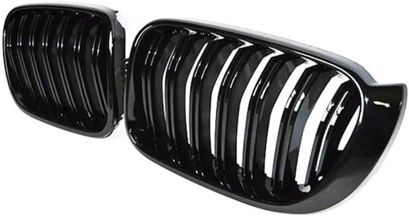 Kühlergrill für Nebelscheinwerfer Auto Front Stoßstange Gitter Racing Grills Für BMW 2014-2018 Auto Front Stoßstange Gitter(Gloss Black) von luoliang