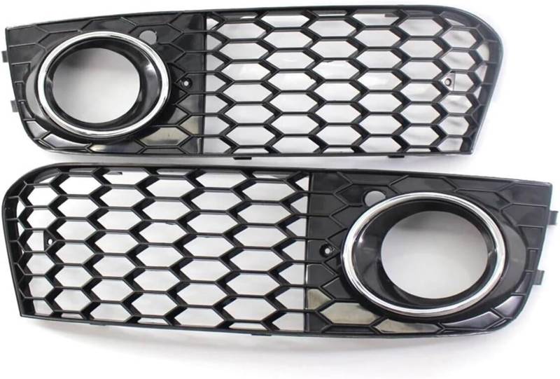 Kühlergrill für Nebelscheinwerfer Auto Front Stoßstange Grill Nebel Licht Trim Grill Abdeckung Für A4 B8 2009-2012 von luoliang