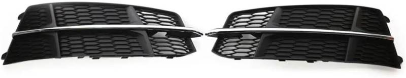 Kühlergrill für Nebelscheinwerfer Für 2016-2018 2Pcs Auto Front Stoßstange Nebel Licht Unteren Kühlergrill Grill Abdeckung(Black Chrome) von luoliang
