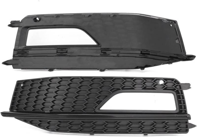 Kühlergrill für Nebelscheinwerfer Für A4 B8 2012-2015 Auto Vorderen Stoßfänger Unteren Kühlergrill Nebel Licht Grill Abdeckung(Schwarz) von luoliang