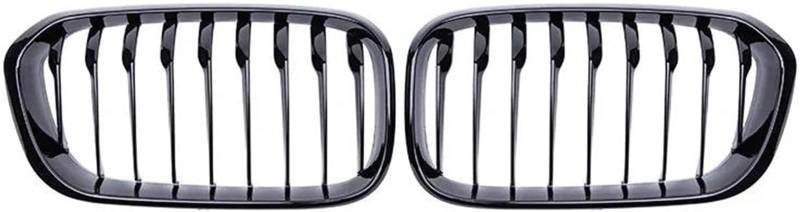 Kühlergrill für Nebelscheinwerfer Für BMW 1 Series 2015-2017 Front Hood Grille Gitter Einzellamelle Nierengrillrahmen von luoliang