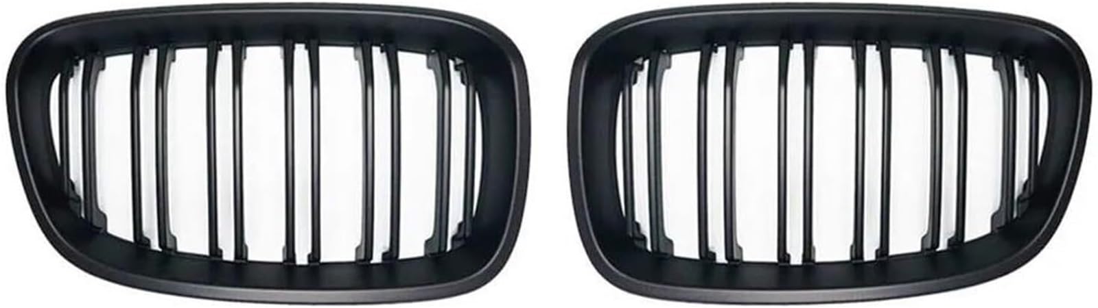 Kühlergrill für Nebelscheinwerfer Für BMW 1 Series Auto Vorderen Stoßfänger Nierengrill Doppellamellen Schwarz Gitter(Matte Black) von luoliang
