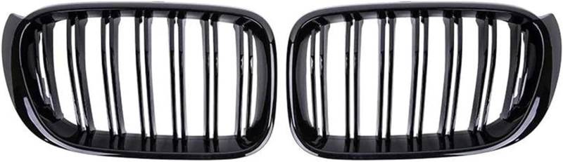 Kühlergrill für Nebelscheinwerfer Für BMW Auto Front Nierengrill Grills Racing Grill für glänzend Schwarz Dual Lamellen Gitter von luoliang
