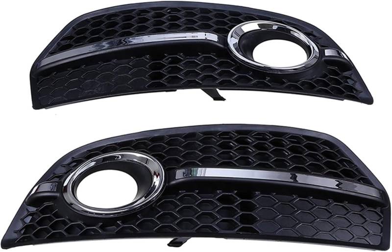 Kühlergrill für Nebelscheinwerfer Für Q5 8R MK1 2008-2012 Auto Seite Nebel Lichter Grills Abdeckung Front Stoßstange Grill Gitter(Schwarz) von luoliang