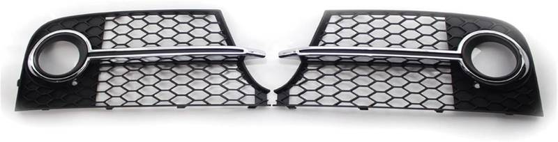 Kühlergrill für Nebelscheinwerfer Für TT 2011-2014 für glänzend schwarz RS Style Honeycomb Auto Front Nebelscheinwerfer Kühlergrill Abdeckung(Schwarz) von luoliang