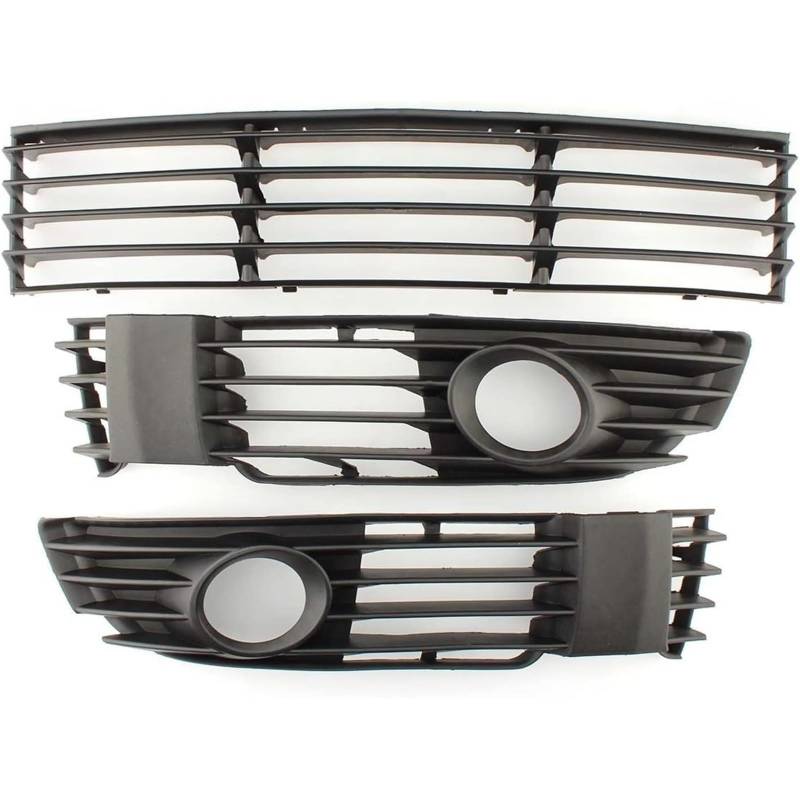Kühlergrill für Nebelscheinwerfer Kühlergrill-Blenden-Streifen für VW für Passat B5 B5.5 2002 2003 2004 2005 Schwarz Frontstoßstange Nebelscheinwerfer von luoliang