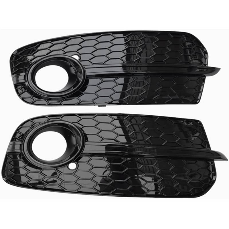 Kühlergrill für Nebelscheinwerfer Kühlergrillleisten Q5 1 Paar Schwarz Auto Front Lower Bumper Nebelscheinwerfer Abdeckung Wabengrill Grill von luoliang