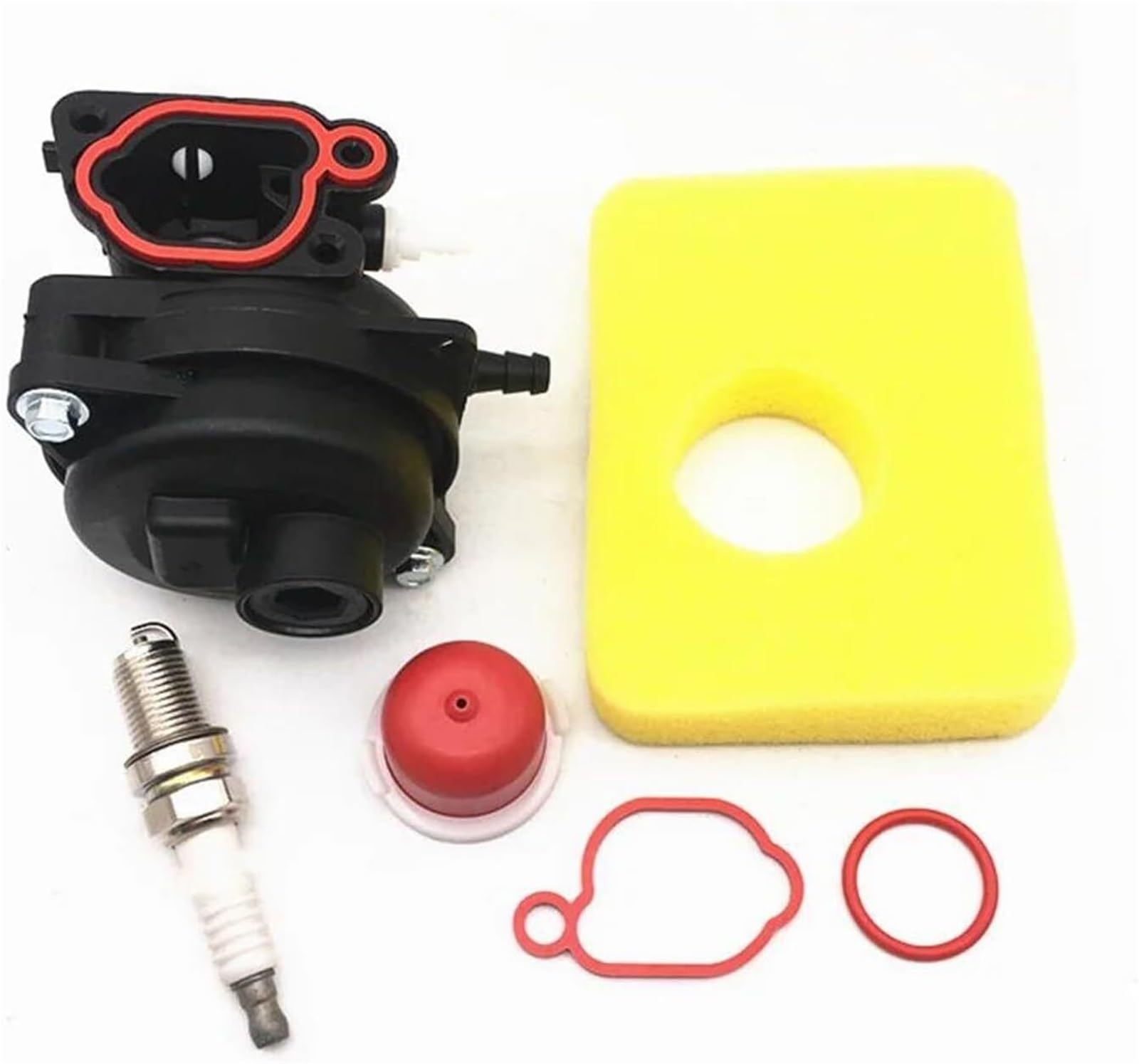 Vergaser Vergaser für Motor Werkzeugsätze Rasenmäherteile für Briggs für Stratton 21(Black Set) von luoliang